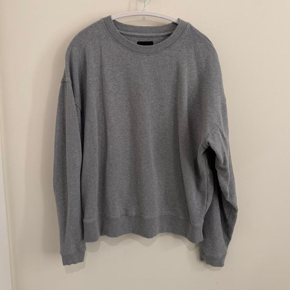 men’s light grey LUCKY BRAND crewneck sweatshirt [M]